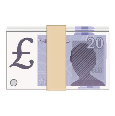 Banknote with Pound Sign