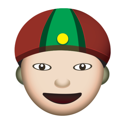 Man with Gua Pi Mao Dreamemoji