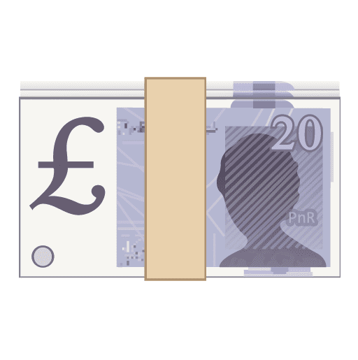 Banknote with Pound Sign