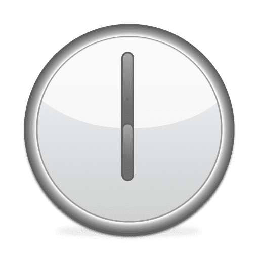 Clock Face Twelve Thirty