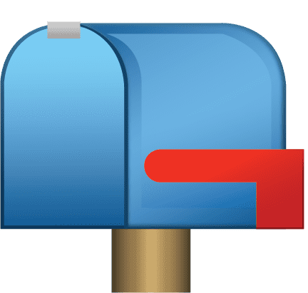 Closed Mailbox with Lowered Flag