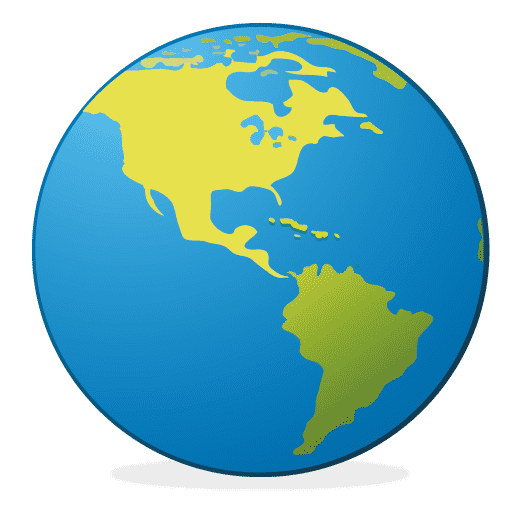 Earth Globe Americas