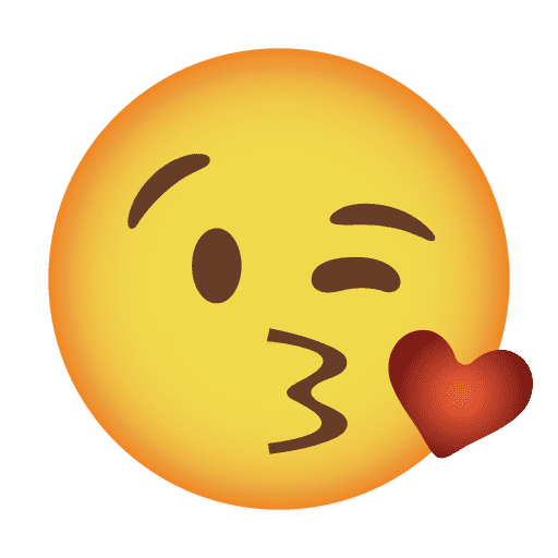 Face Throwing a Kiss