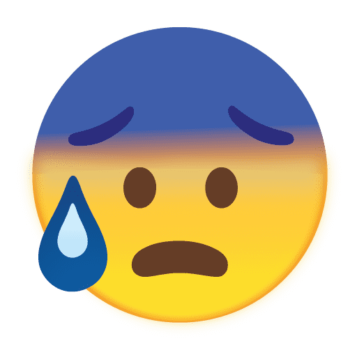 Face with Open Mouth and Cold Sweat