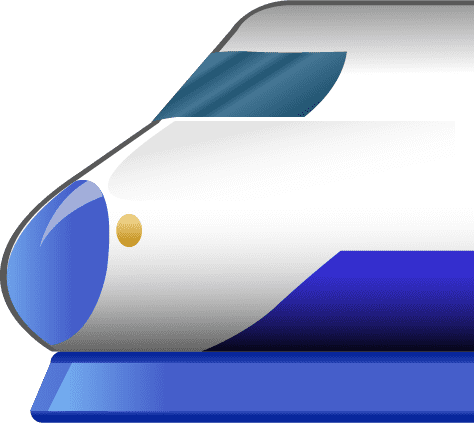 High Speed Train with Bullet Nose