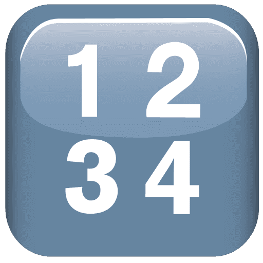Input Symbol for Numbers