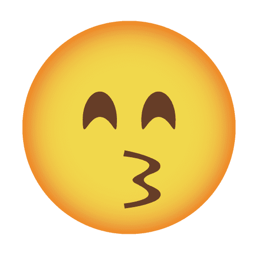 Kissing Face with Smiling Eyes