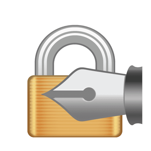 Lock with Ink Pen