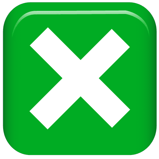 Negative-Squared-Cross-Mark