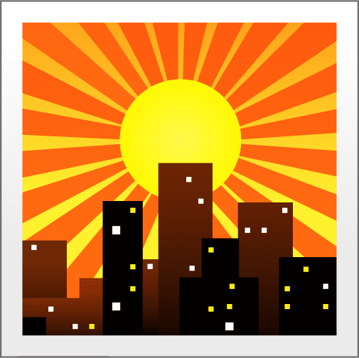 Sunset over Buildings