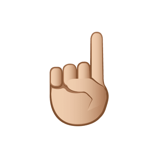 White Up Pointing Index